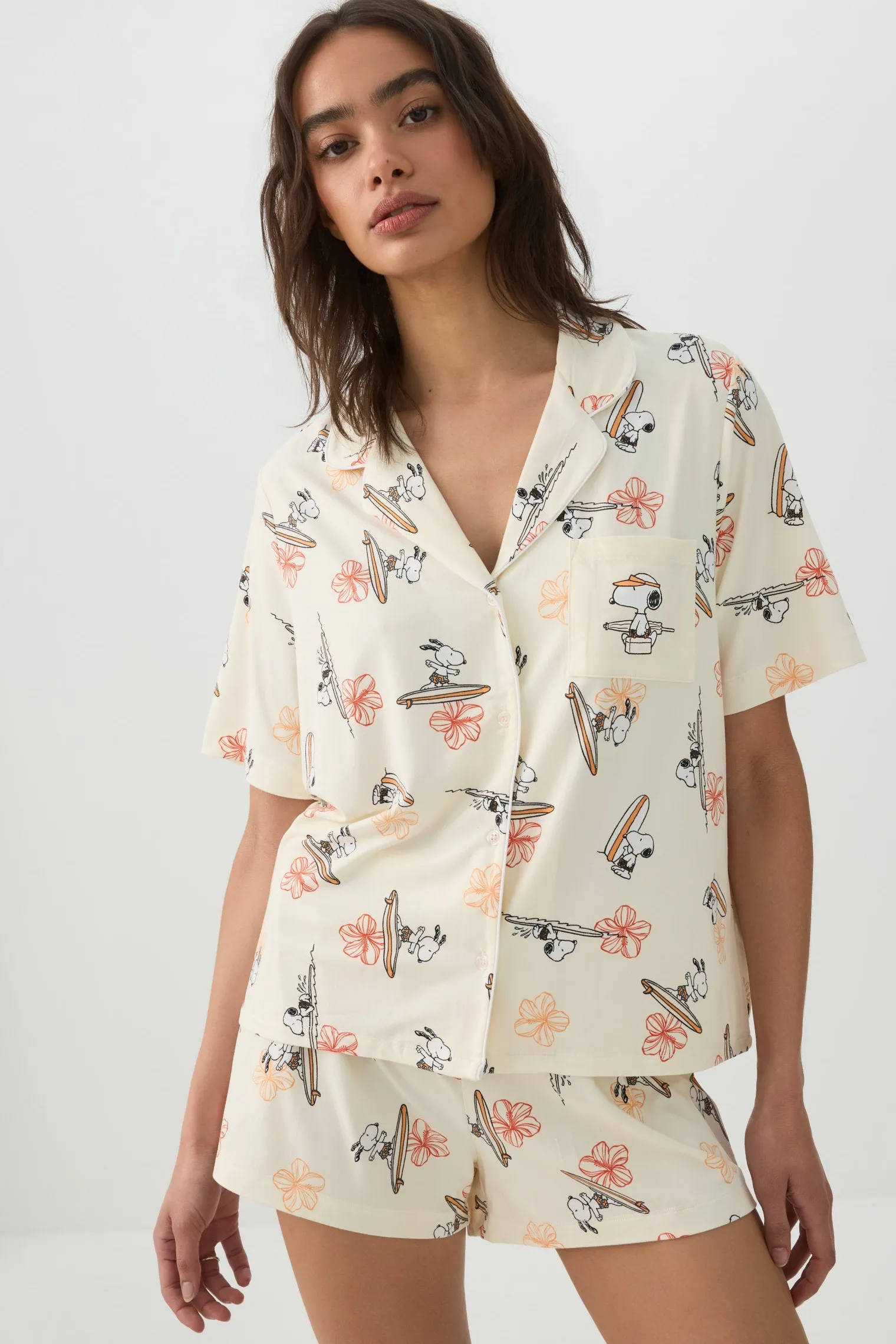Snoopy Print Pyjama Set