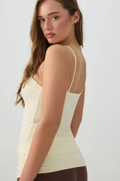 Soft Fitted Square Neck Tank Top