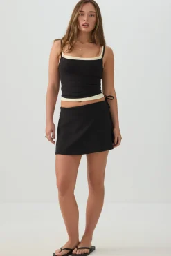 Soft Fitted Square Neck Tank Top