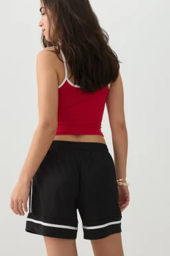 Sporty Shorts with Stripe Detail