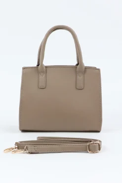 Square Handbag with Padlock Detail