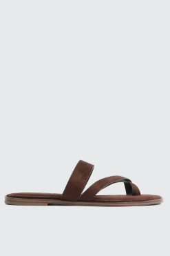 Square Toe Asymmetric Strap Sandals
