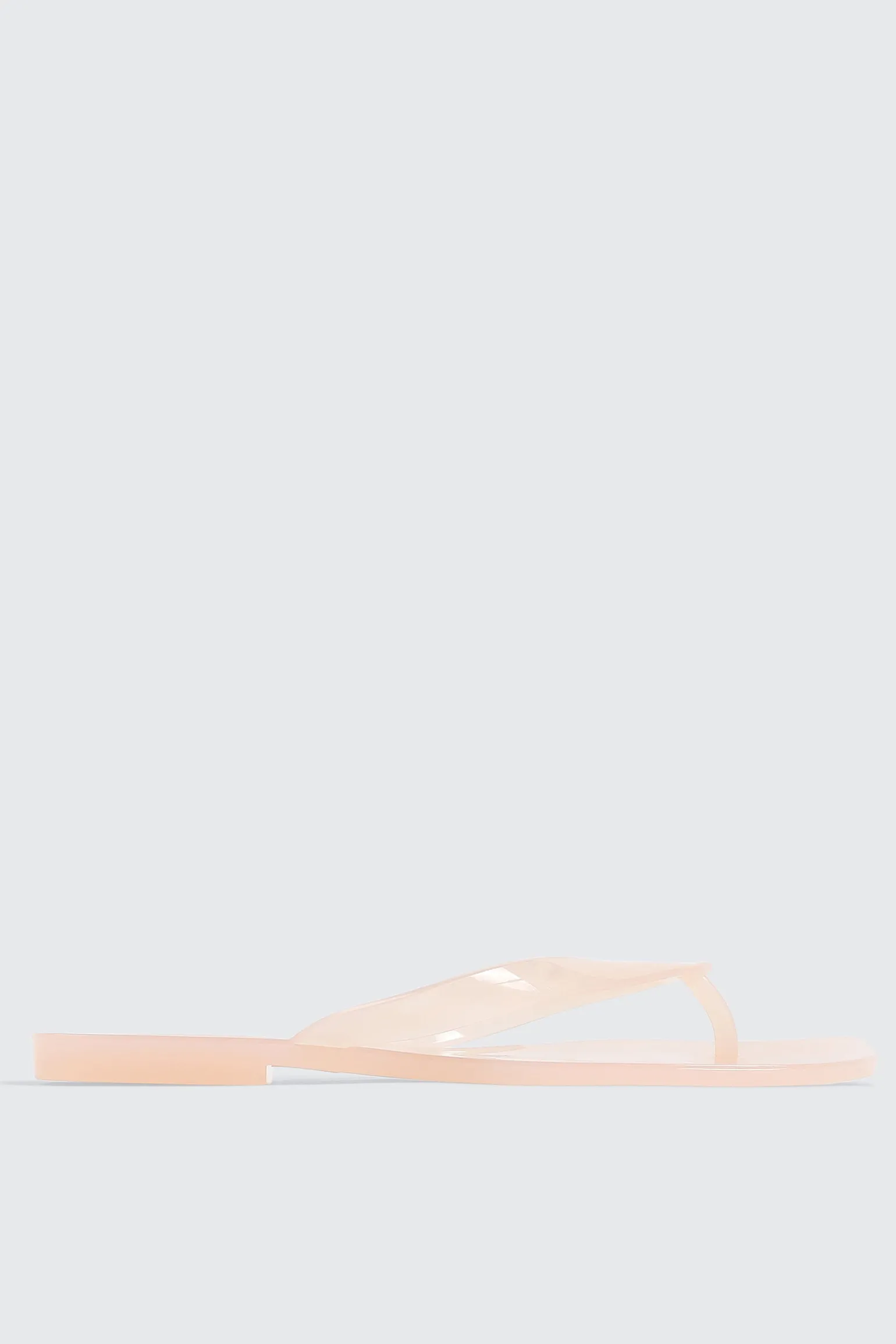 Square Toe Jelly Flip Flops