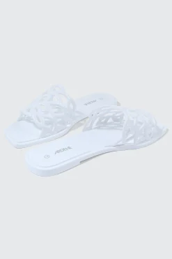 Square Toe Jelly Sandals