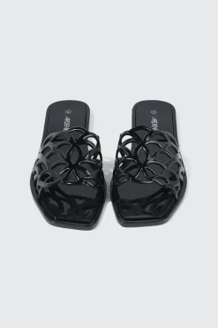 Square Toe Jelly Sandals