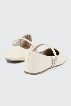 Square Toe Mary Jane Flats