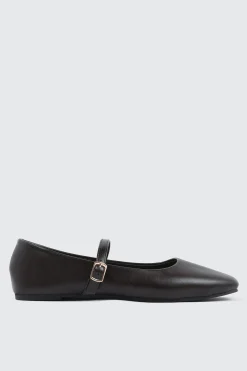 Square Toe Mary Jane Flats