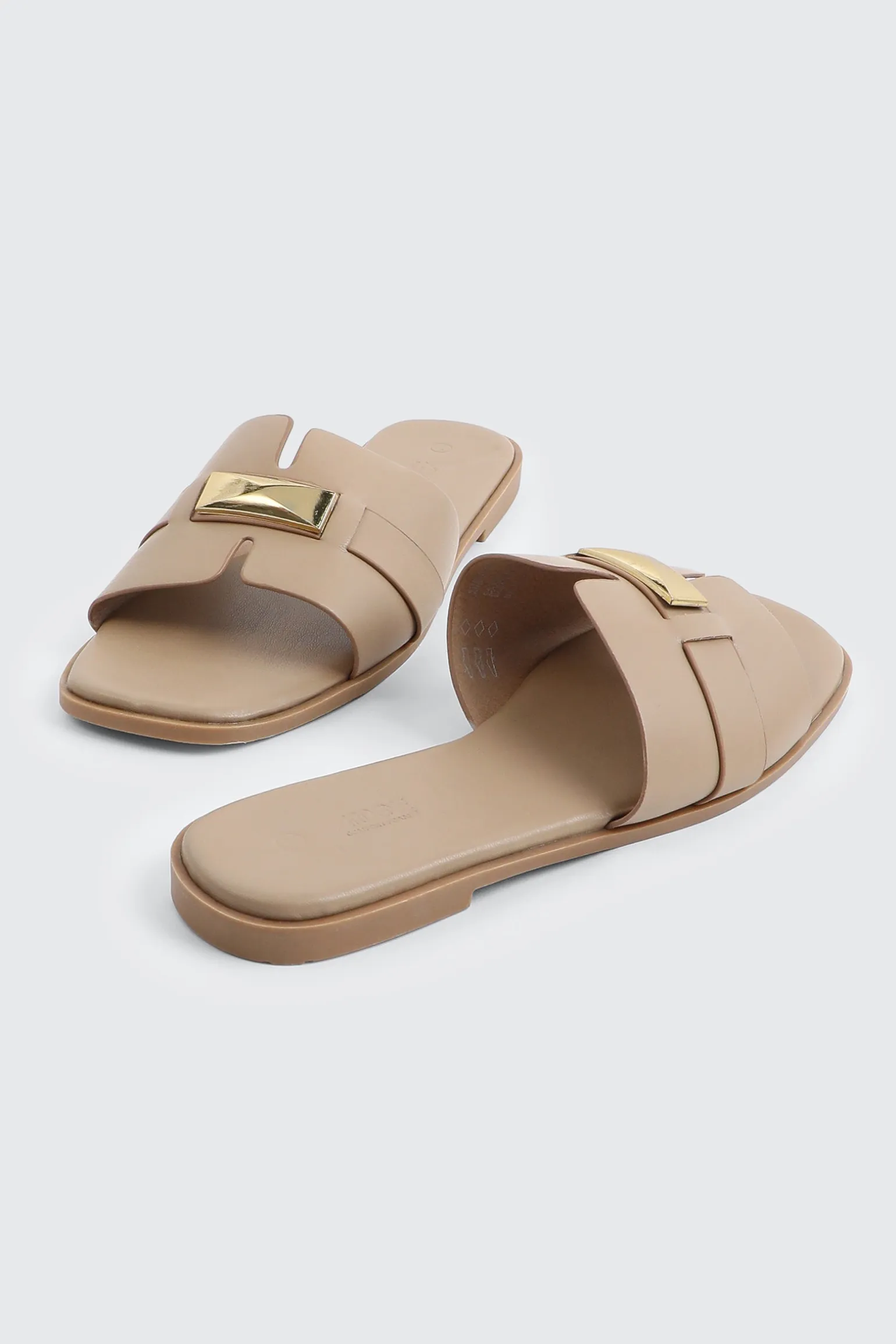 Square Toe One Band Sandals