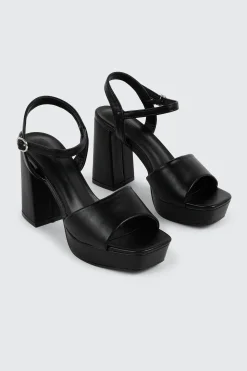 Square Toe Platform Sandals