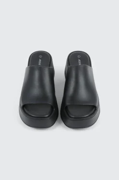 Square Toe Platform Slides