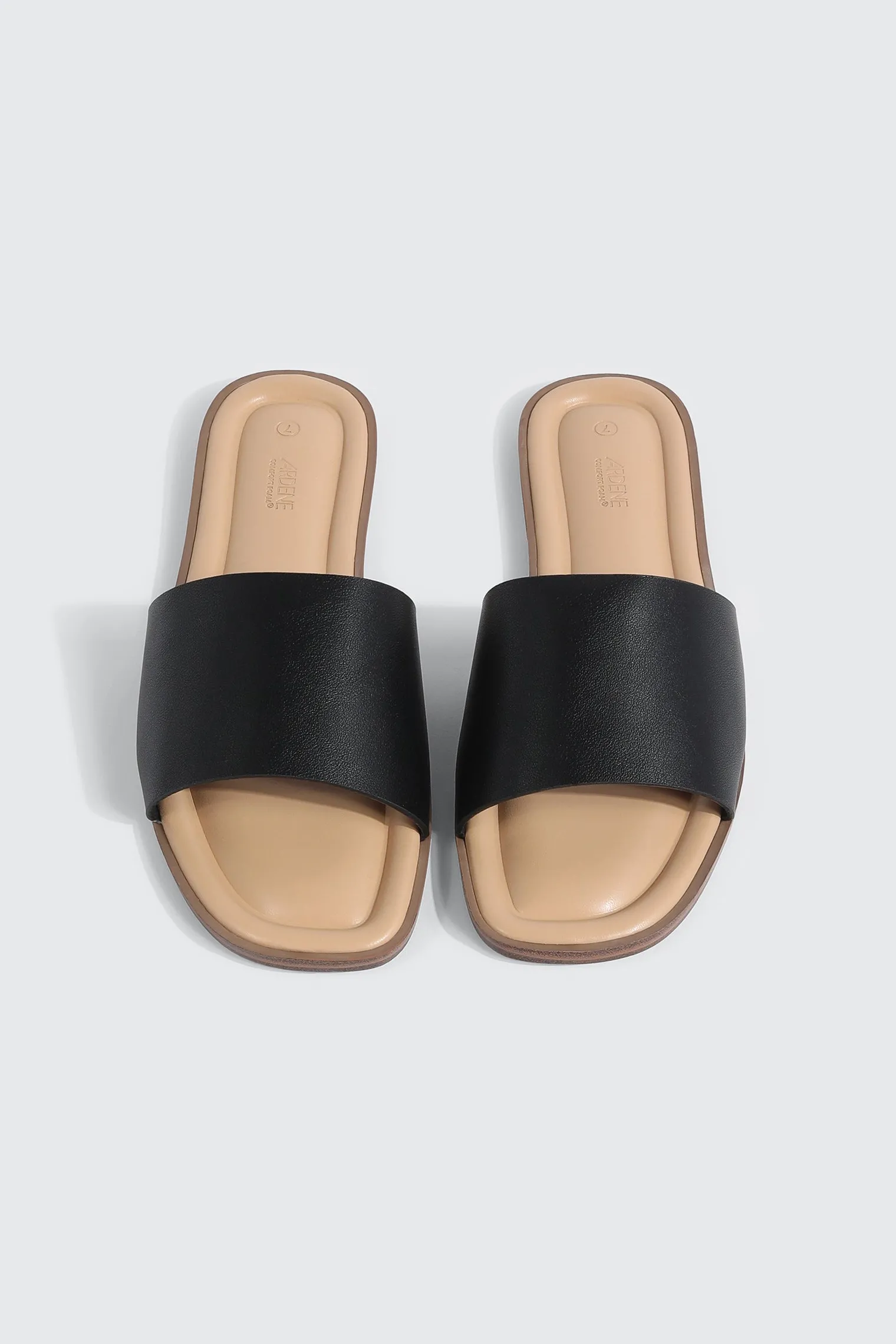 Square Toe Slide Sandals