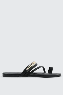 Square Toe Strappy Flat Sandals
