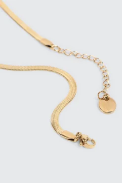 Stainless Steel Herringbone Chain Necklace