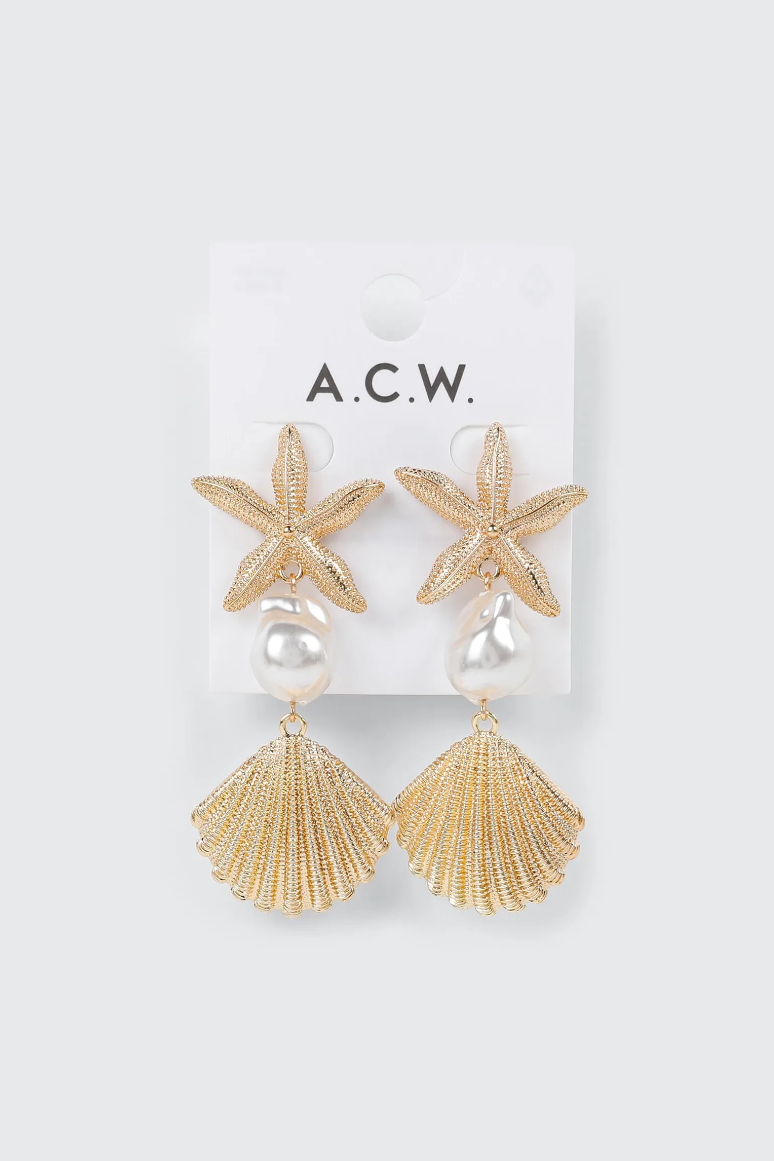 Starfish Pearl Earrings