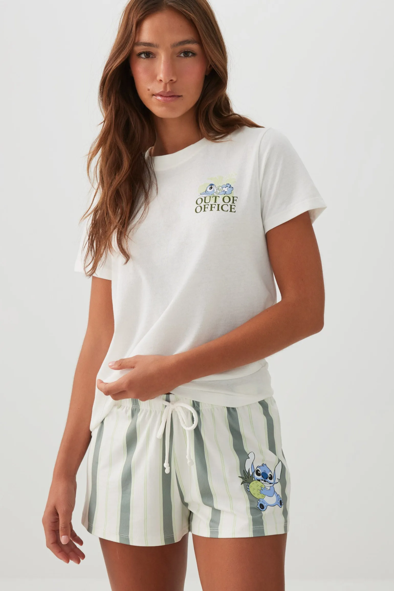Stitch Print PJ Shorts