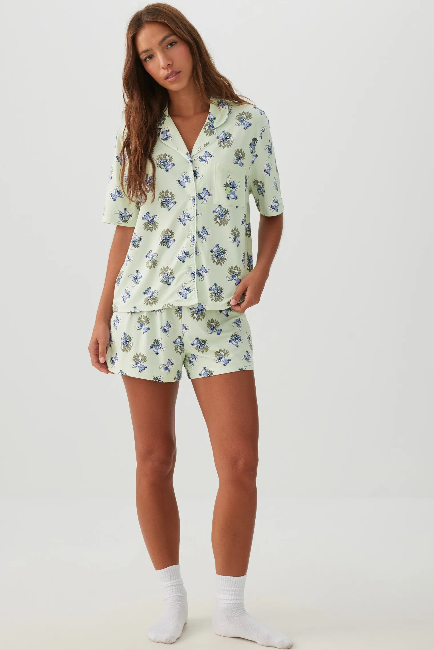 Stitch Print Pyjama Set