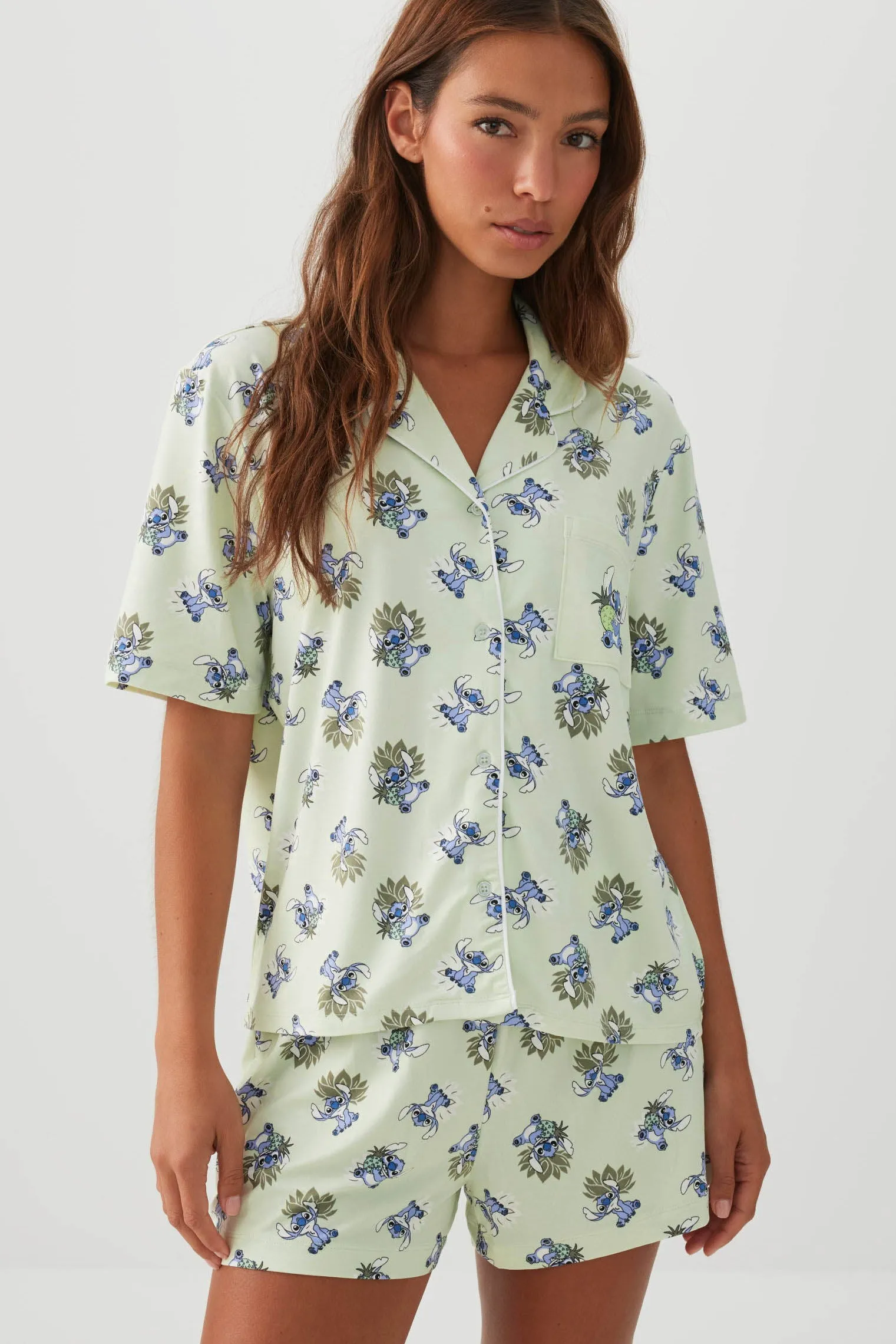 Stitch Print Pyjama Set