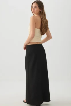 Straight Fit Maxi Skirt