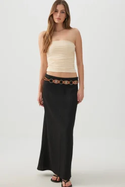 Straight Fit Maxi Skirt