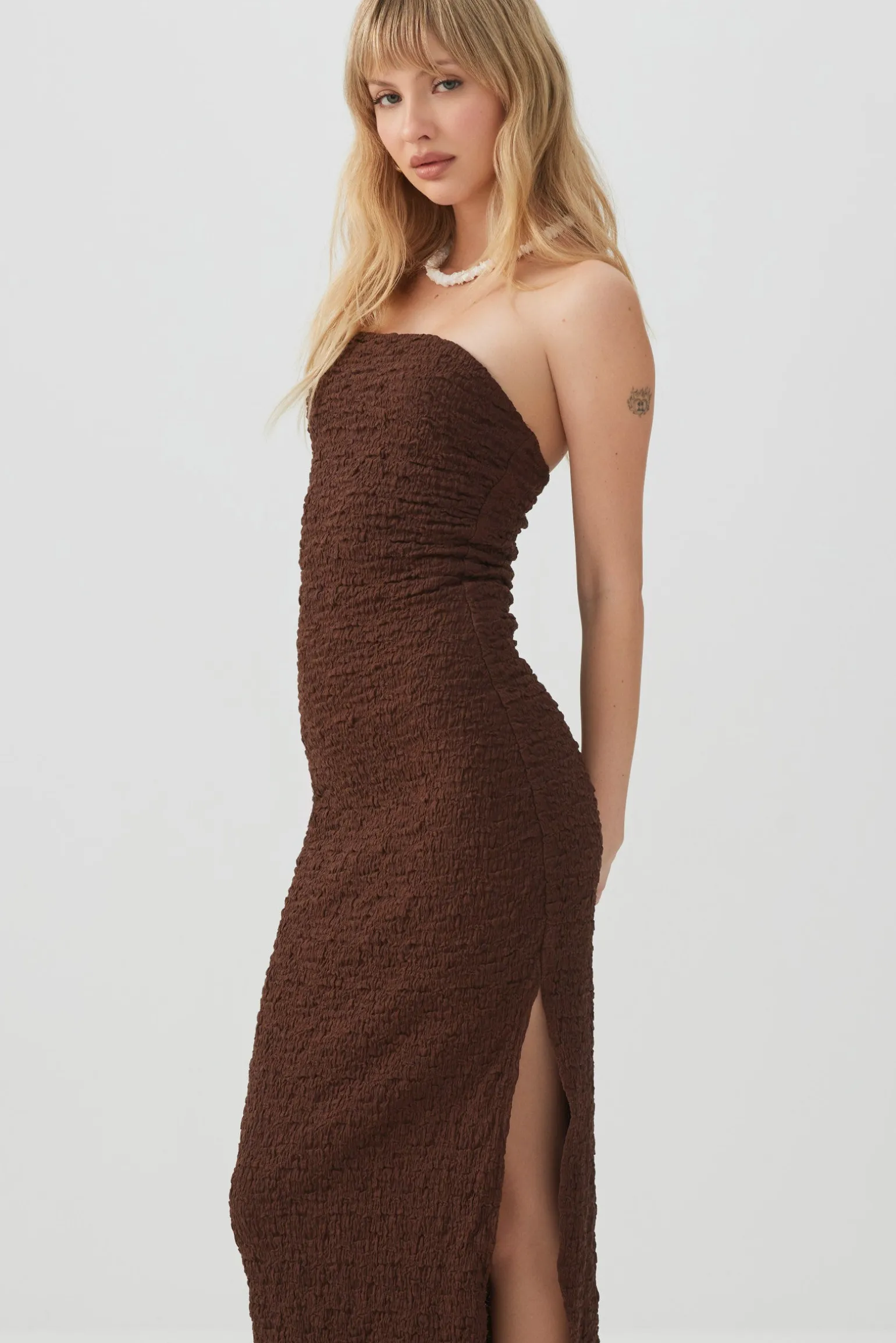 Strapless Midi Dress