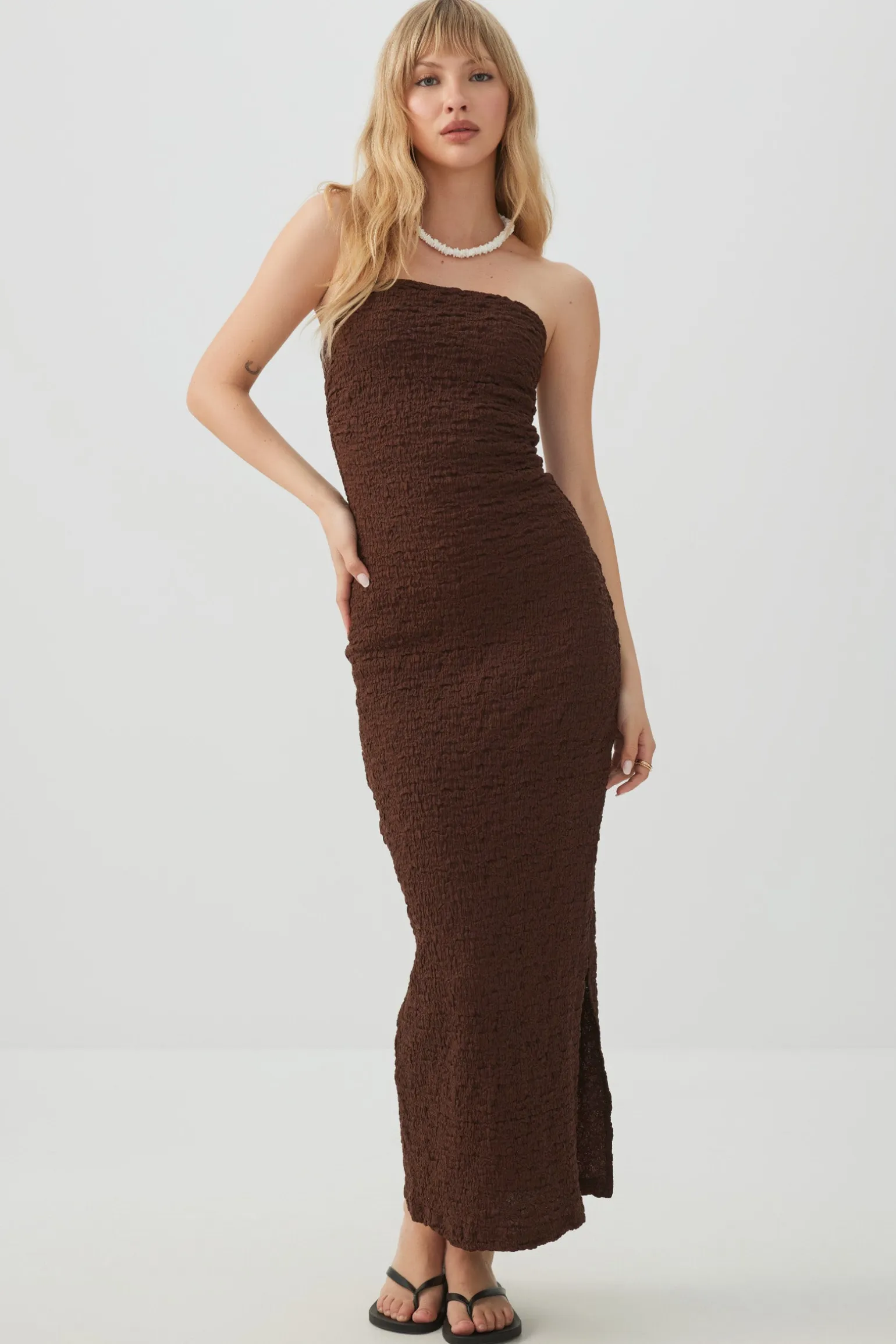 Strapless Midi Dress