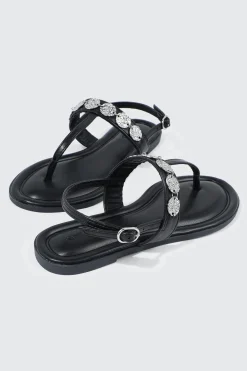Strappy Sandals with Coin Charms