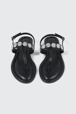 Strappy Sandals with Coin Charms