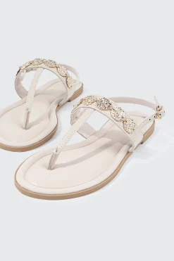 Strappy Sandals with Coin Charms