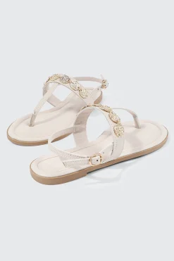 Strappy Sandals with Coin Charms