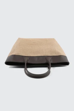 Straw Effect Tote Bag