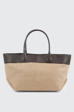 Straw Effect Tote Bag