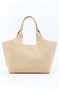 Straw Tote Bag with Starfish Details