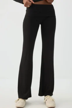 Stretch Rib Flare Leggings