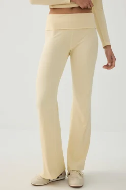 Stretch Rib Flare Leggings