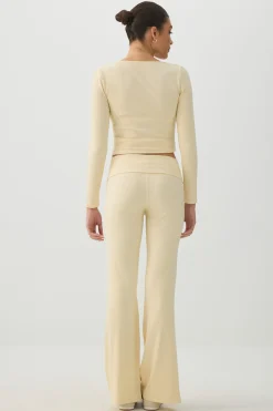 Stretch Rib Flare Leggings