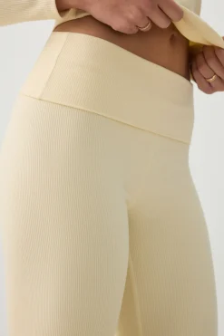 Stretch Rib Flare Leggings