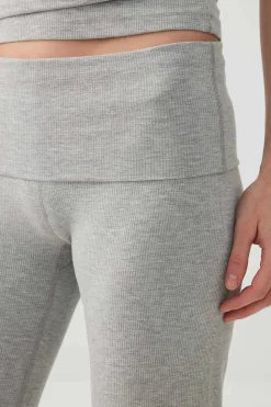 Stretch Rib Flare Leggings