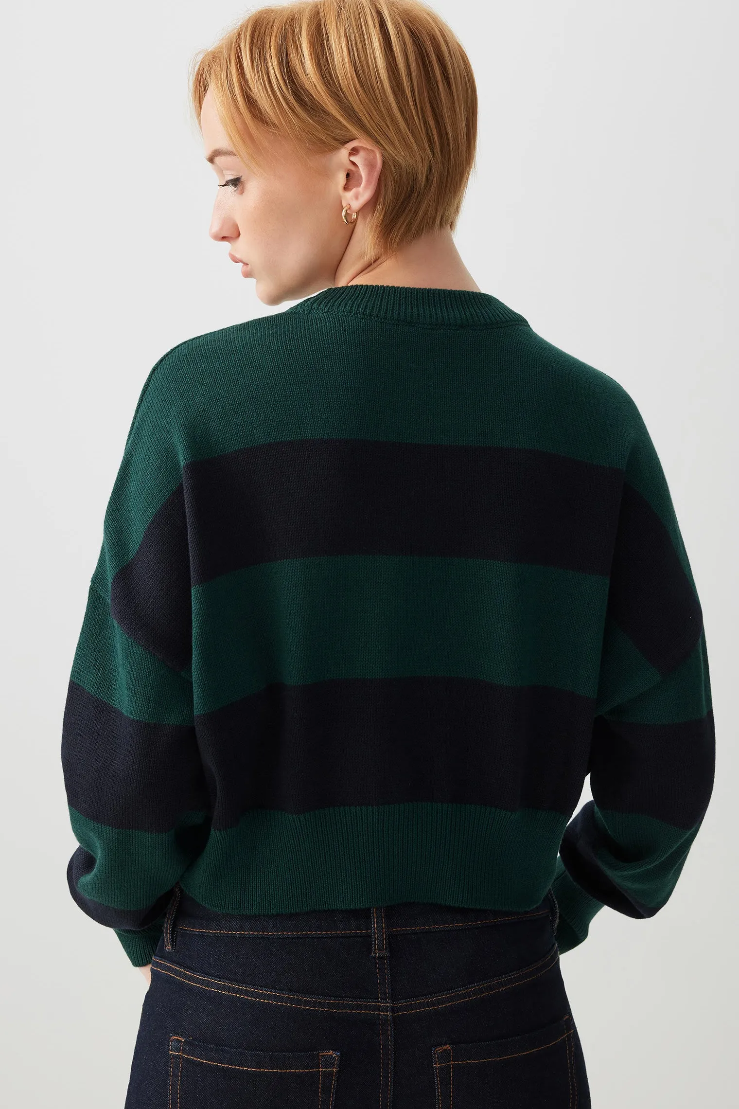 Striped Crop Sweater