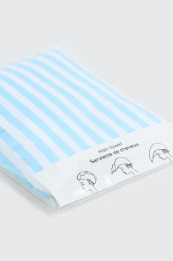 Striped Hair Towel