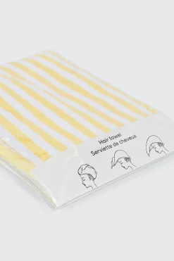 Striped Hair Towel