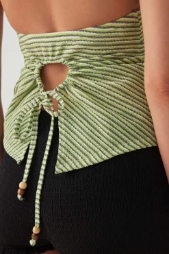 Striped Halter Tank Top