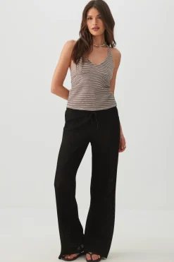 Striped Halter Tank Top