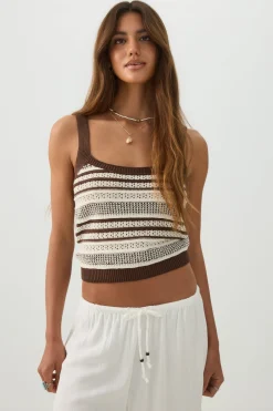 Striped Sweater Tank Top