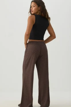 Striped Wide Leg Knit Pants