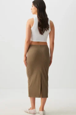 Super Soft Back Slit Pencil Skirt