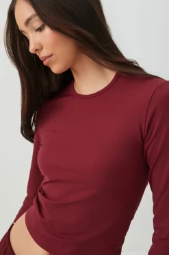 Super Soft Long Sleeve Crop T-Shirt