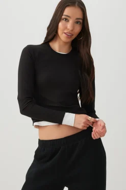 Super Soft Long Sleeve Crop T-Shirt