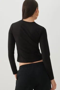 Super Soft Long Sleeve Crop T-Shirt