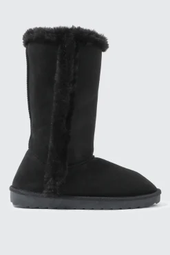 Tall Faux Sheepskin Boots