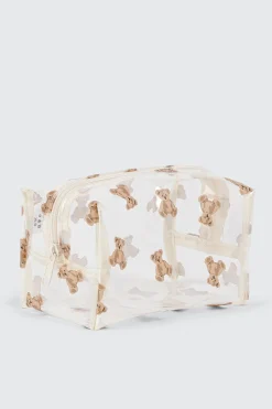 Teddy Print Cosmetics Bag